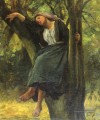 Français 1827Dormir dans les bois Réaliste campagne Jules Breton